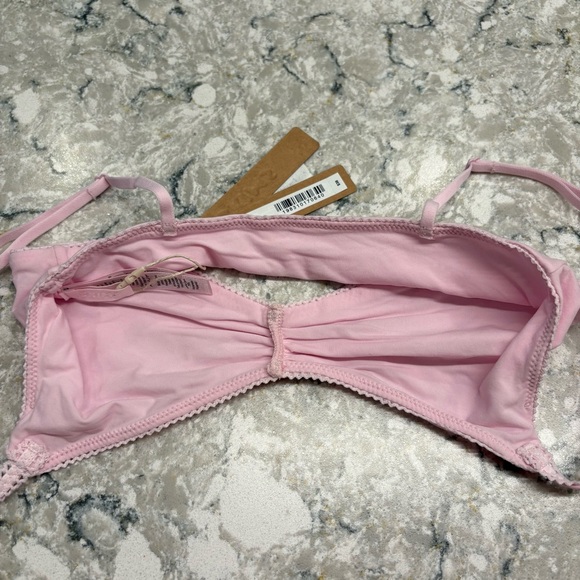 SKIMS Fits Everybody Picot Skimpy Scoop Bralette Rare Cherry Blossom NWT - Picture 7 of 9